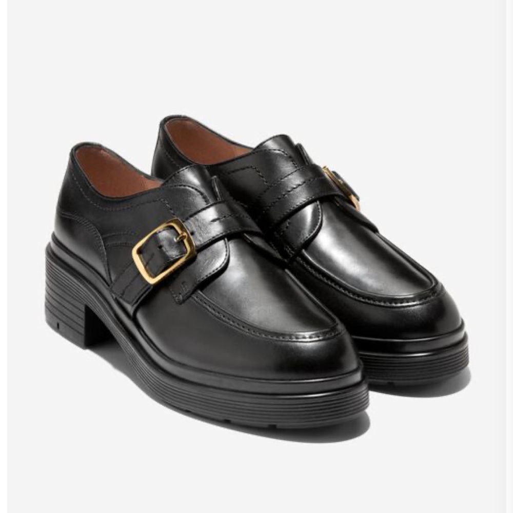 Cole Haan Women's Carlitta Monk Strap Lug Oxfords